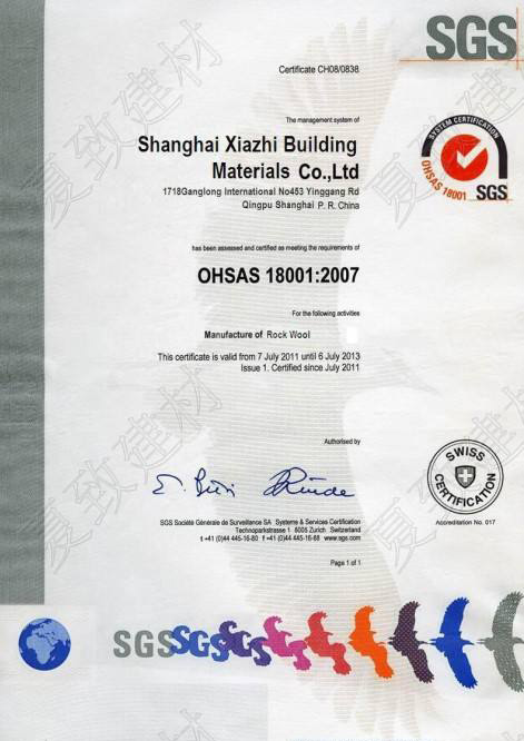 SGS-OHSAS18001证书